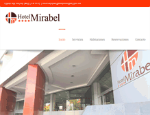 Tablet Screenshot of hotelmirabel.com.mx